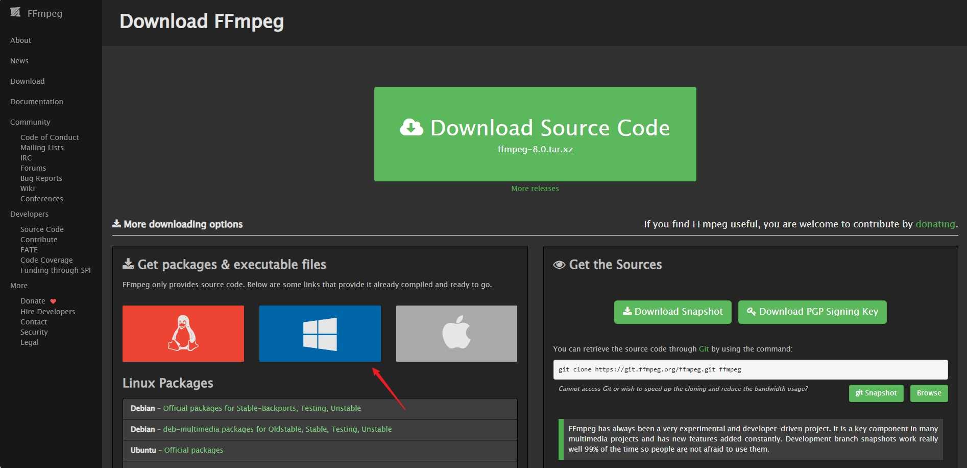 选择相应的系统